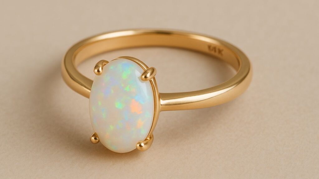 How Much Is a 14K Gold Opal Ring Worth