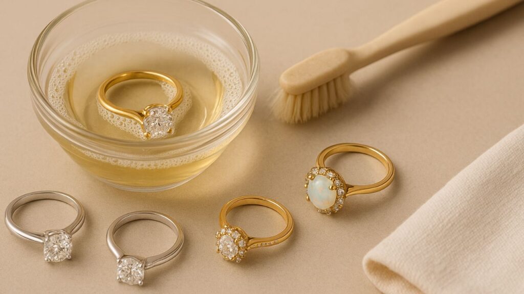 How to Clean Different Types of Diamond Rings