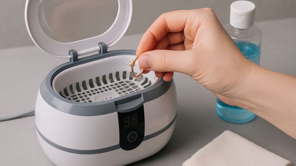  Ultrasonic Jewelry Cleaner to clean diamond ring