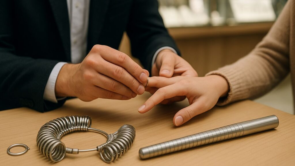 Visit a Jeweler to measure ring size